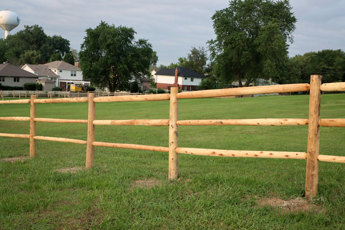 Wood fence installation in Yorkville, Illinois
